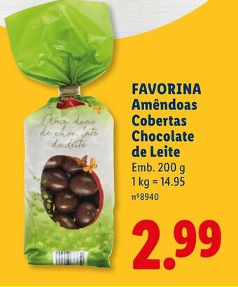 FAVORINA Amêndoas Cobertas Chocolate de Leite