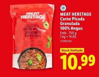 MEAT HERITAGE Carne Picada Granulada 100% ANgus