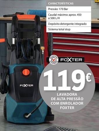 Lavadora de alta pressão com enrolador foxter