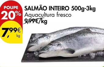 Salmão inteiro 500g-3kg