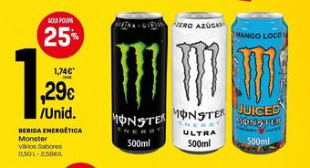 BEBIDA ENERGÉTICA Monster Vários Sabores