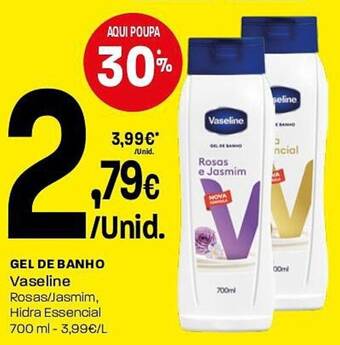 Gel de banho vaseline