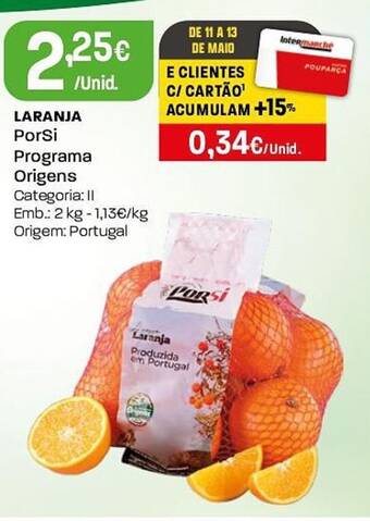 Laranja PorSi Programa Origens