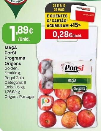 Maçã PorSi Programa Origens