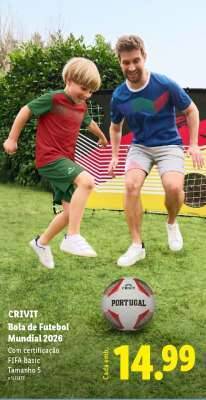 CRIVIT Bola de Futebol Mundial 2026