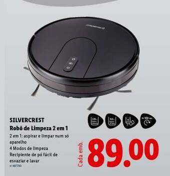 Silvercrest Robô de Limpeza 2 em 1