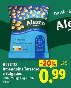 Alesto - amendoins torrados e salgados