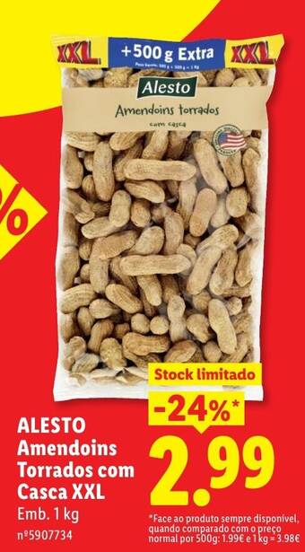 Alesto Amendoinss Torrados com Casca XXL