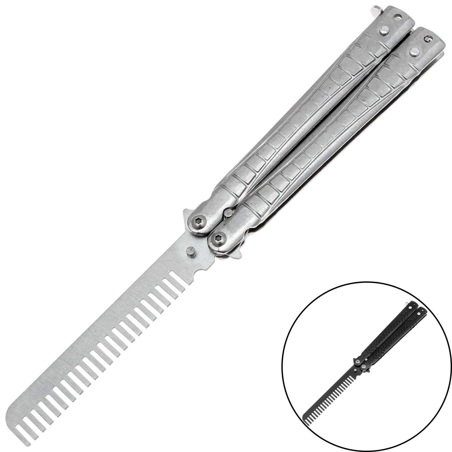 Нож-бабочка  тренировочный  расческа