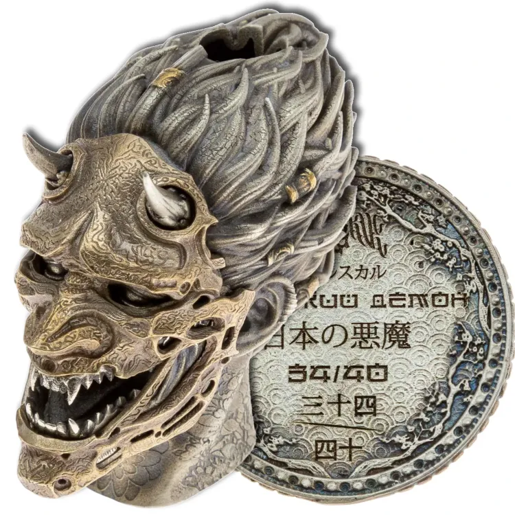 Бусина темлячная Evil Skull Самурай