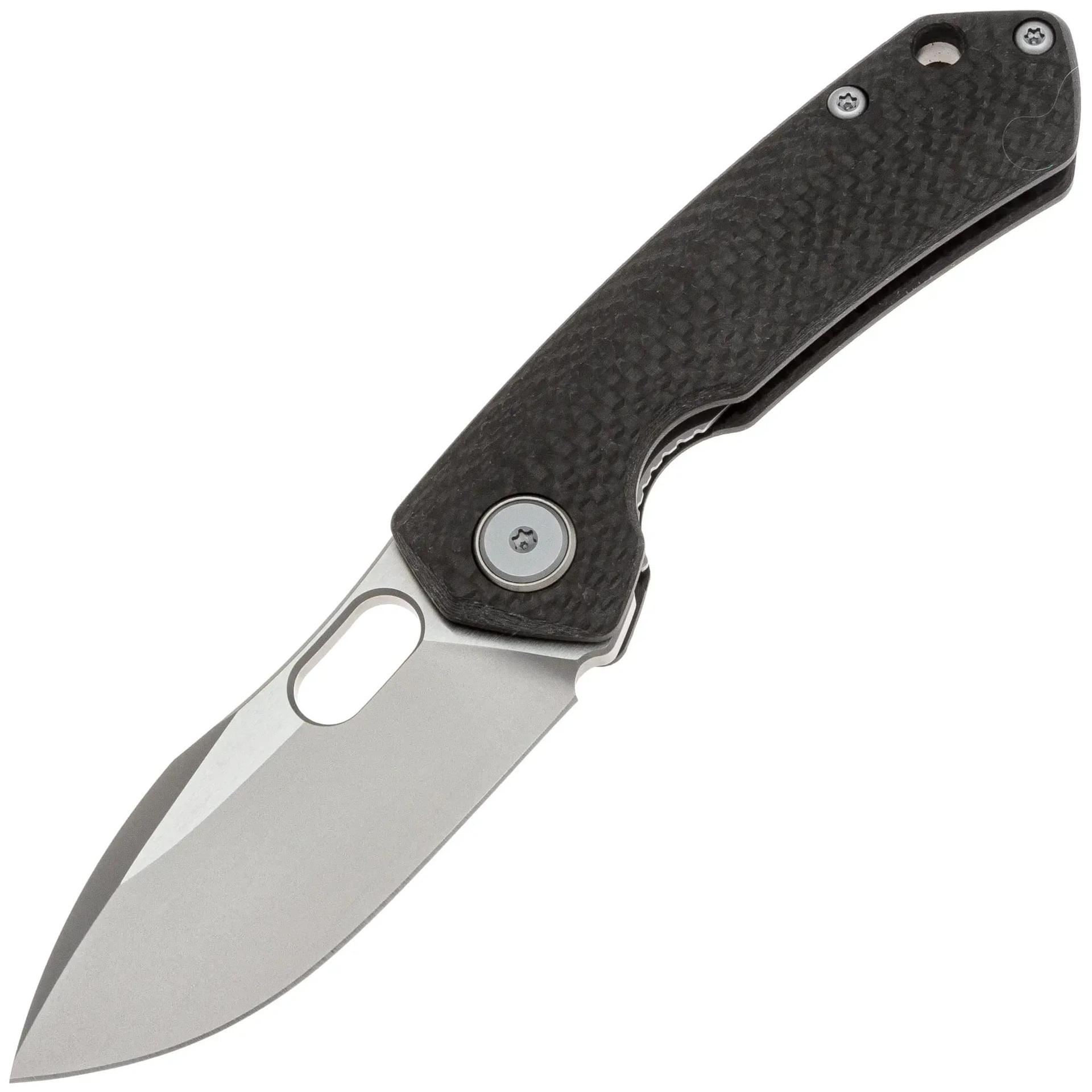 Нож Maxace Meercat-M beadblast cталь M390 рукоять Carbon Fiber