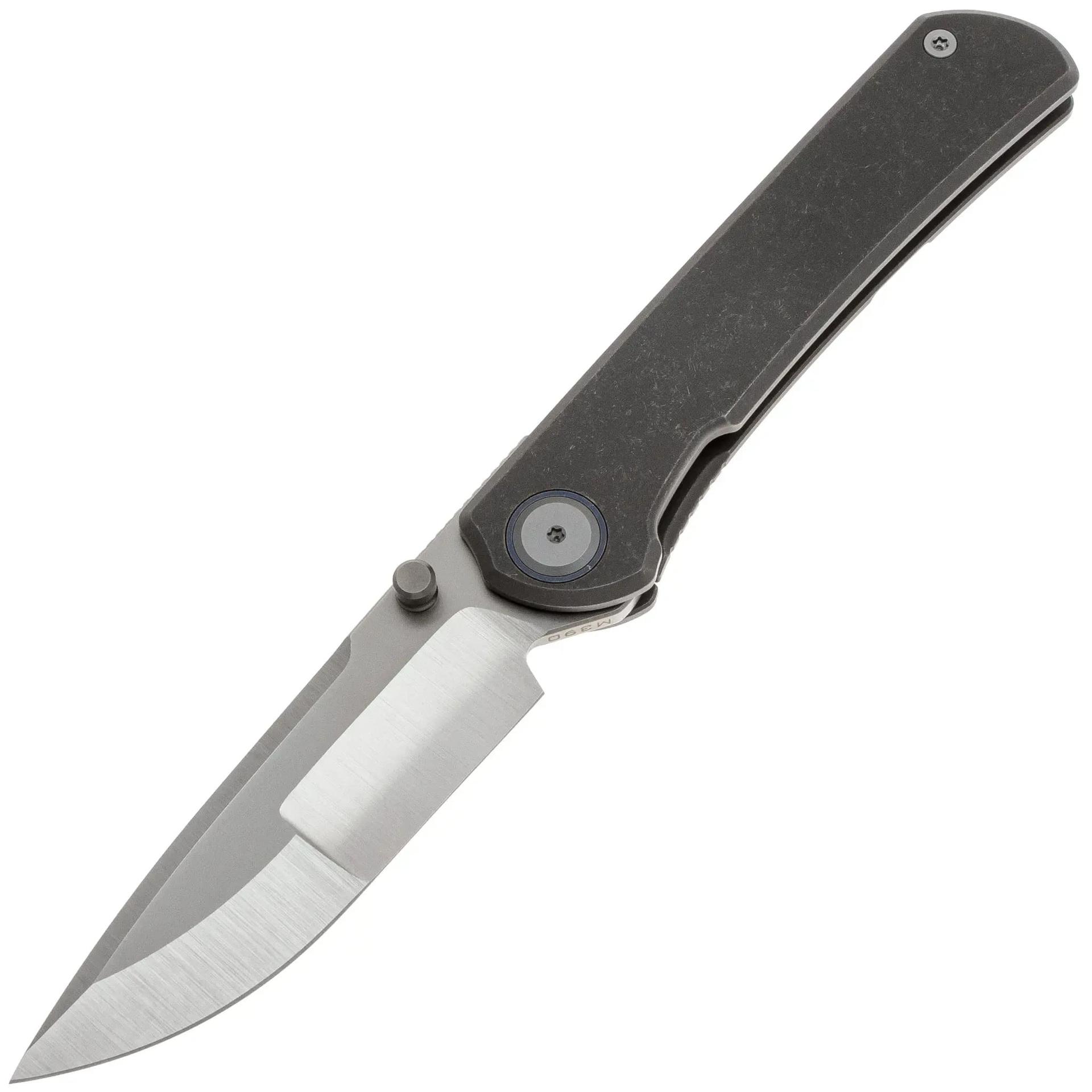 Нож Maxace Peregrine II satin cталь M390 рукоять Dark Gray Titanium