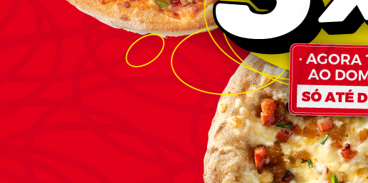 Mega Promoção: 3 pizzas pelo preço de 1!