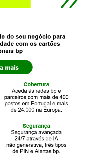 Descubra o cartão BP Plus e os seus planos à medida. Saiba mais.