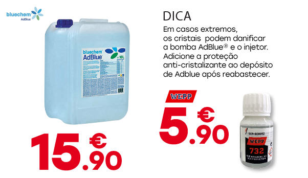 ADITIVO ADBLUE 10L 15.90€ + ANTI CRISTALIZANTE 50 ML
