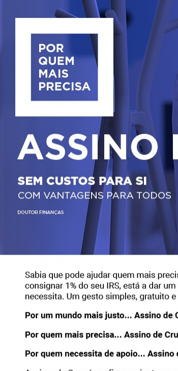 Assinar de cruz é confiar que juntos podemos fazer a diferença