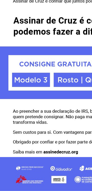 Ao preencher a sua declaração de IRS, basta indicar o NIF da Instituição a quem pretende consignar.