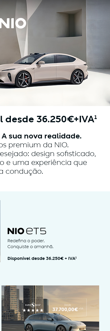 Descubra os elétricos premium da NIO.