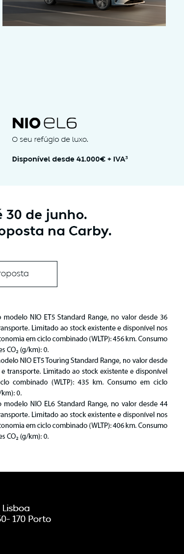 Peça já a sua proposta na Carby.