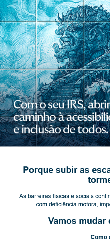 Porque subir as escadas não devia ser as tormentas.