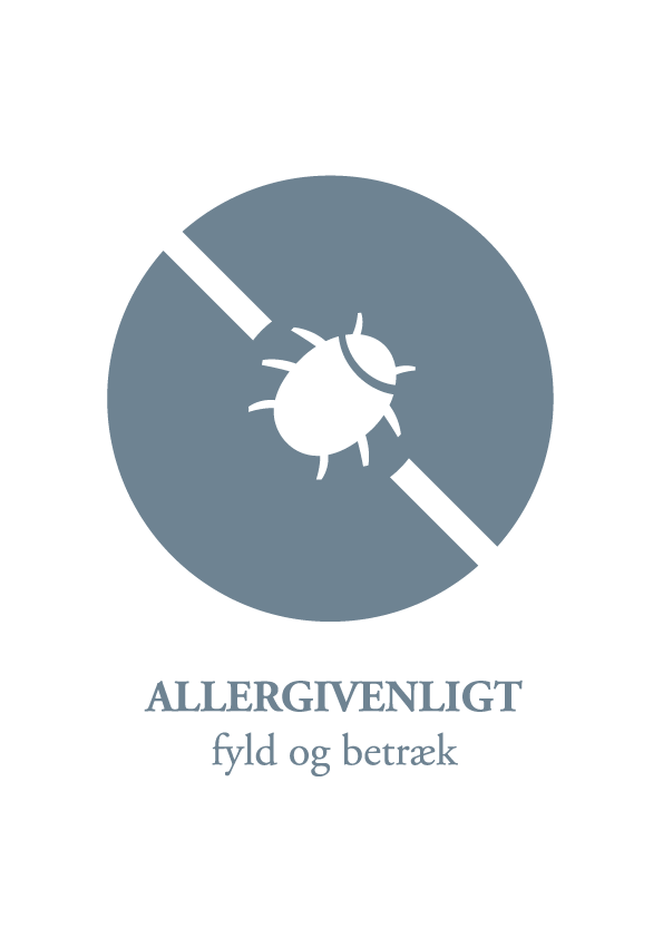 Allergivenligt fyld og betræk