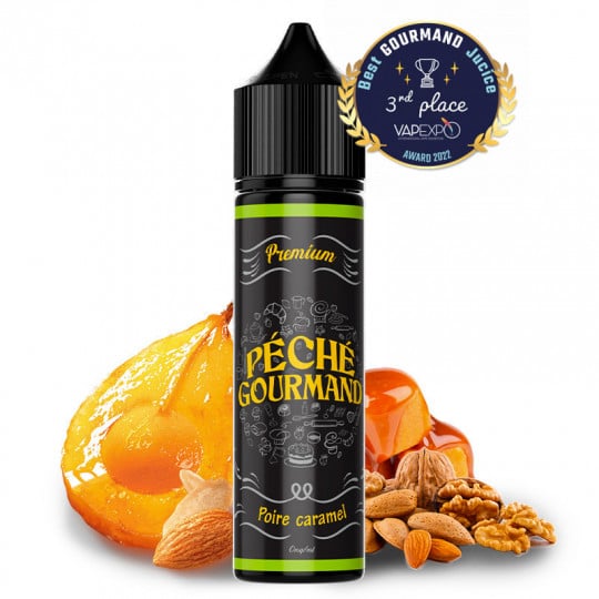 Poire Caramel - Shortfill Format - Péché gourmand by Liquidelab | 50ml