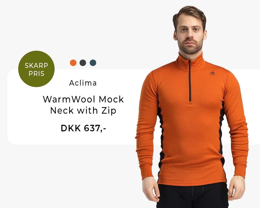 WarmWool Mock Neck with Zip