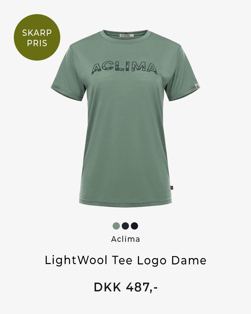 LightWool Tee Logo Dame