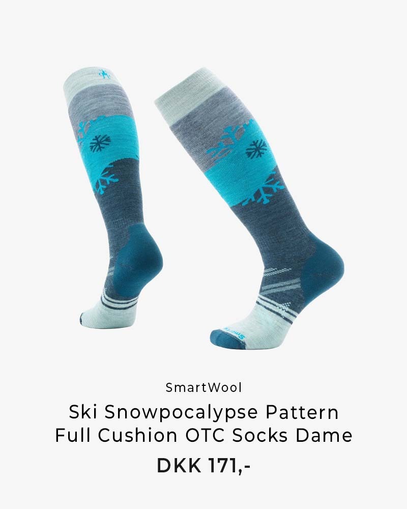 Varme sokkerSki Snowpocalypse Pattern Full Cushion OTC Socks Dame