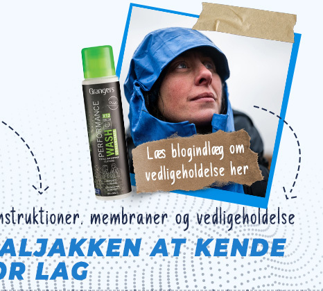 Vedligeholdelse af skaljakke