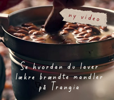 Brændte mandler på Trangia