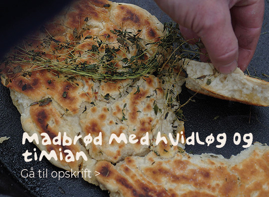 Madbrød med hvidløg og timian