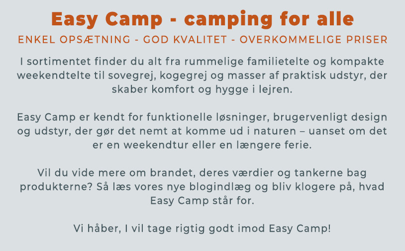 Blogindlæg: Easy Camp