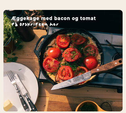 Æggekage med tomat og bacon