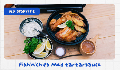 fish'n'chips med tartarsauce