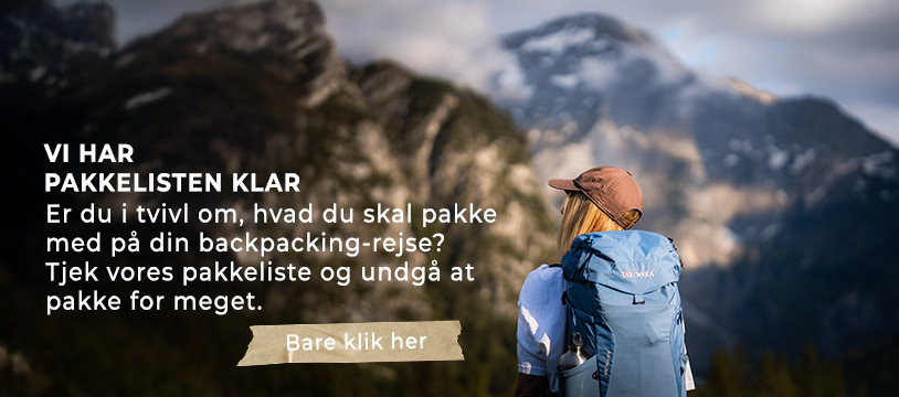 Blog: Pakkeliste til backpacking