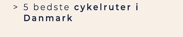 Blogindlæg: 5 bedste cykelruter i Danmark