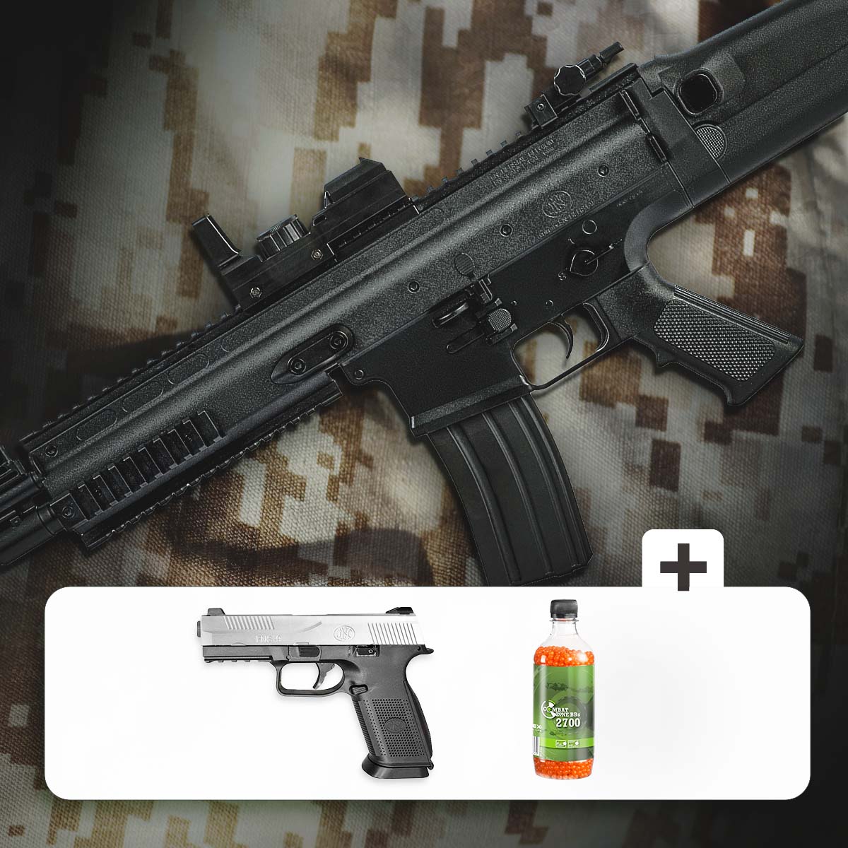 Image of FN SCAR Black, Eldrivet Gevär - PAKETDEAL