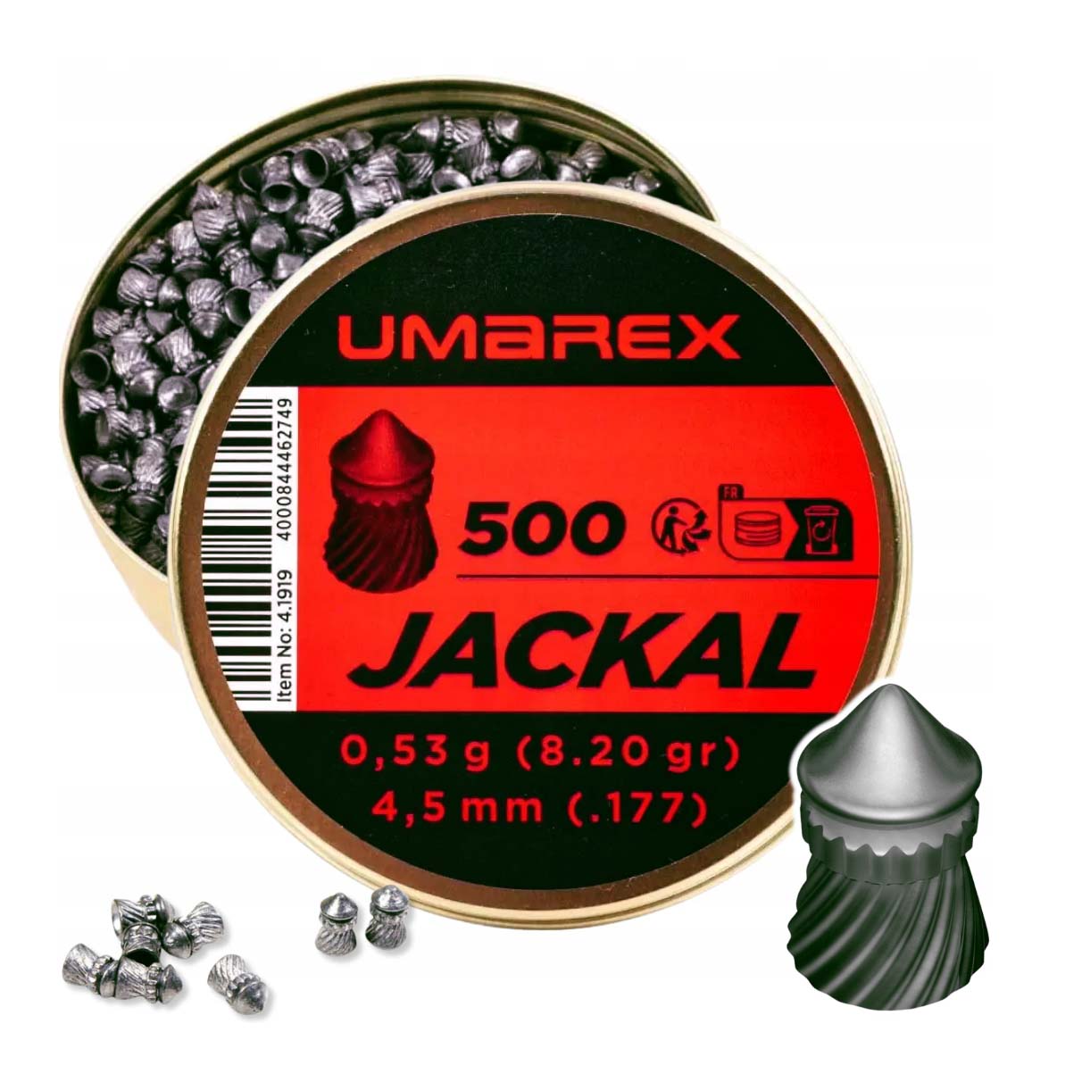 Image of Umarex Jackal 4,5mm 500st