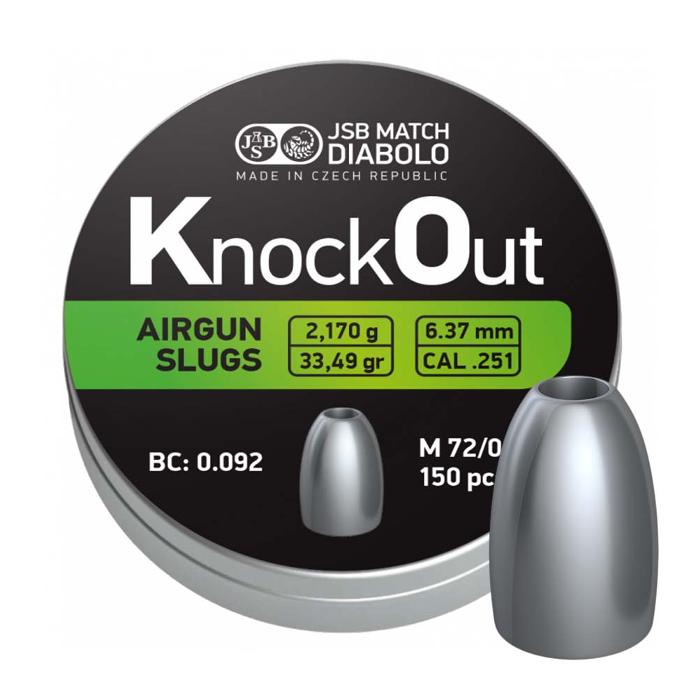 Image of JSB KO Slugs, 6,37mm (0.251) - 2,170g