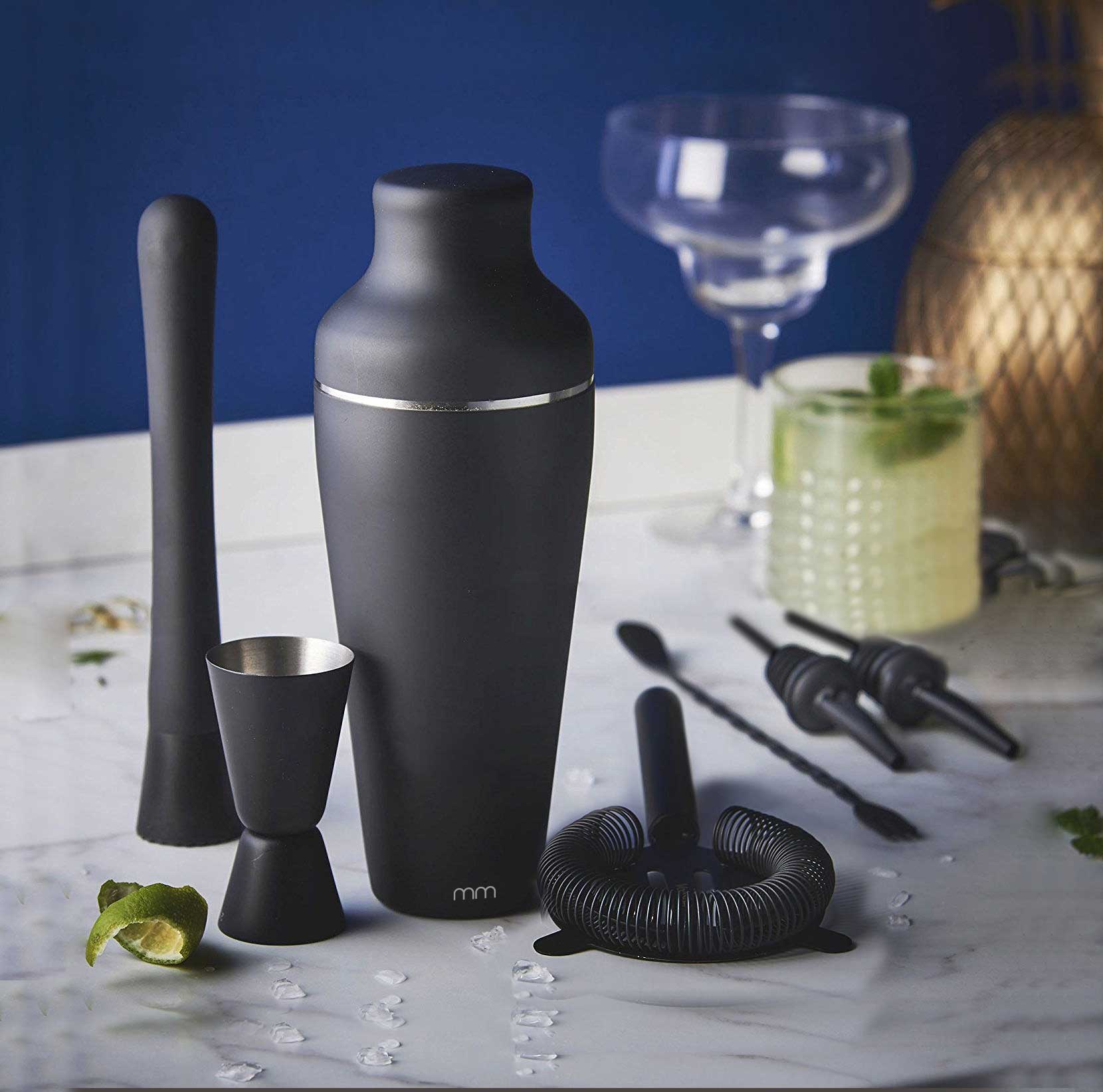 Image of Black Cocktail Shaker Set