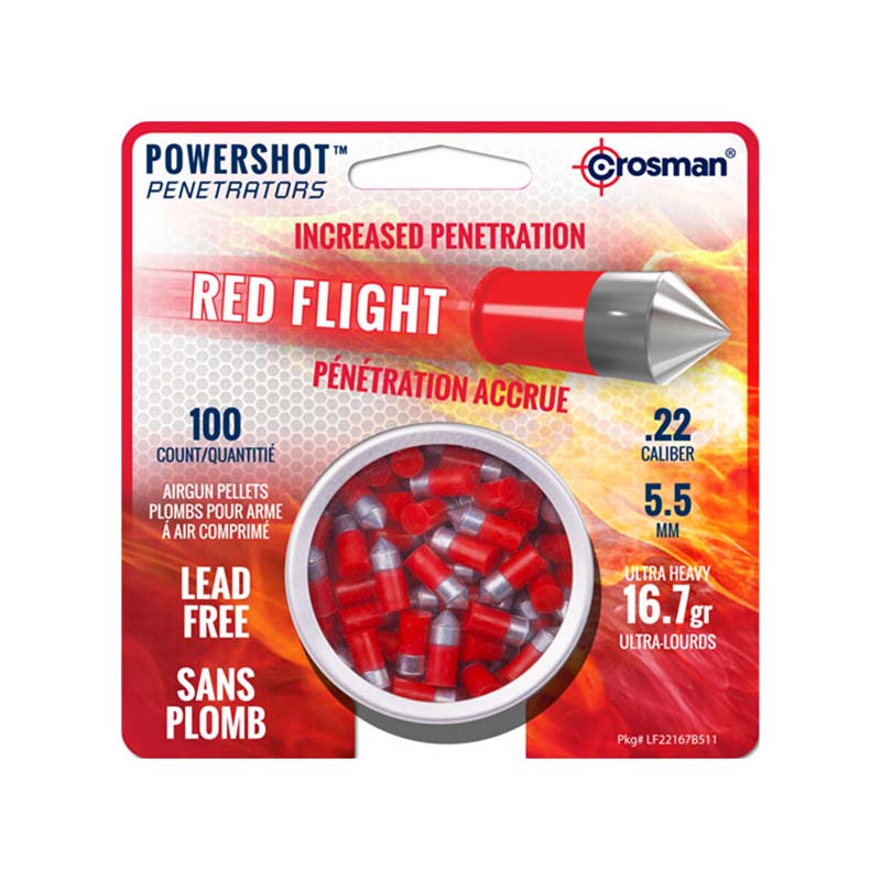 Image of Crosman Red Flight Penetrator Pellet 5,5mm 1,08g 100st