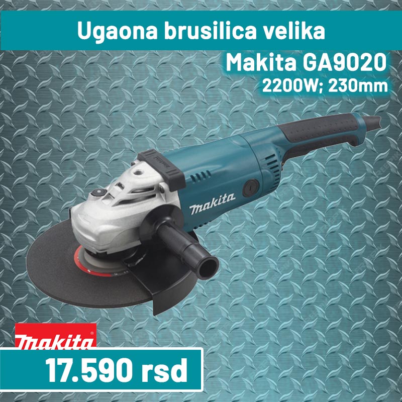 Ugaona brusilica velika Makita; 2200W; 230mm GA9020