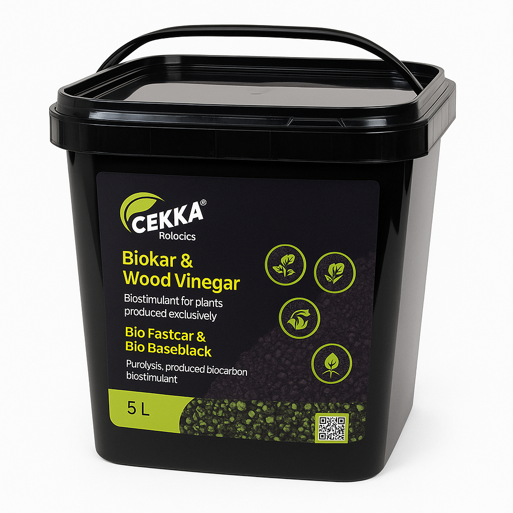 BIOCHAR S PLUS - faecettel átitatott faszén 5 l