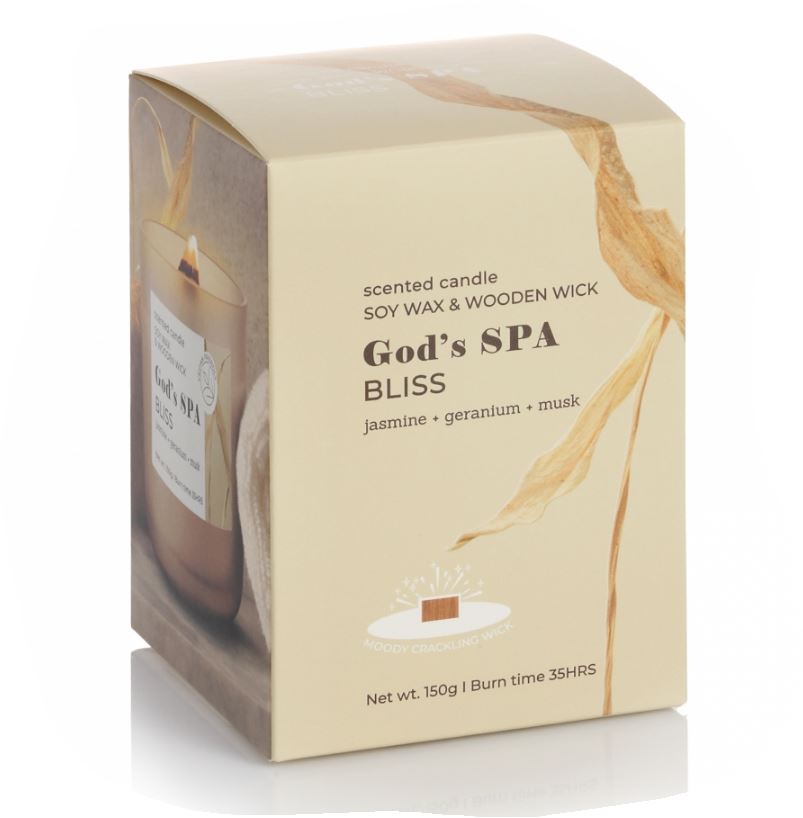 Illatpohár-Prémium, szójaviaszból God's SPA Bliss 150 g
