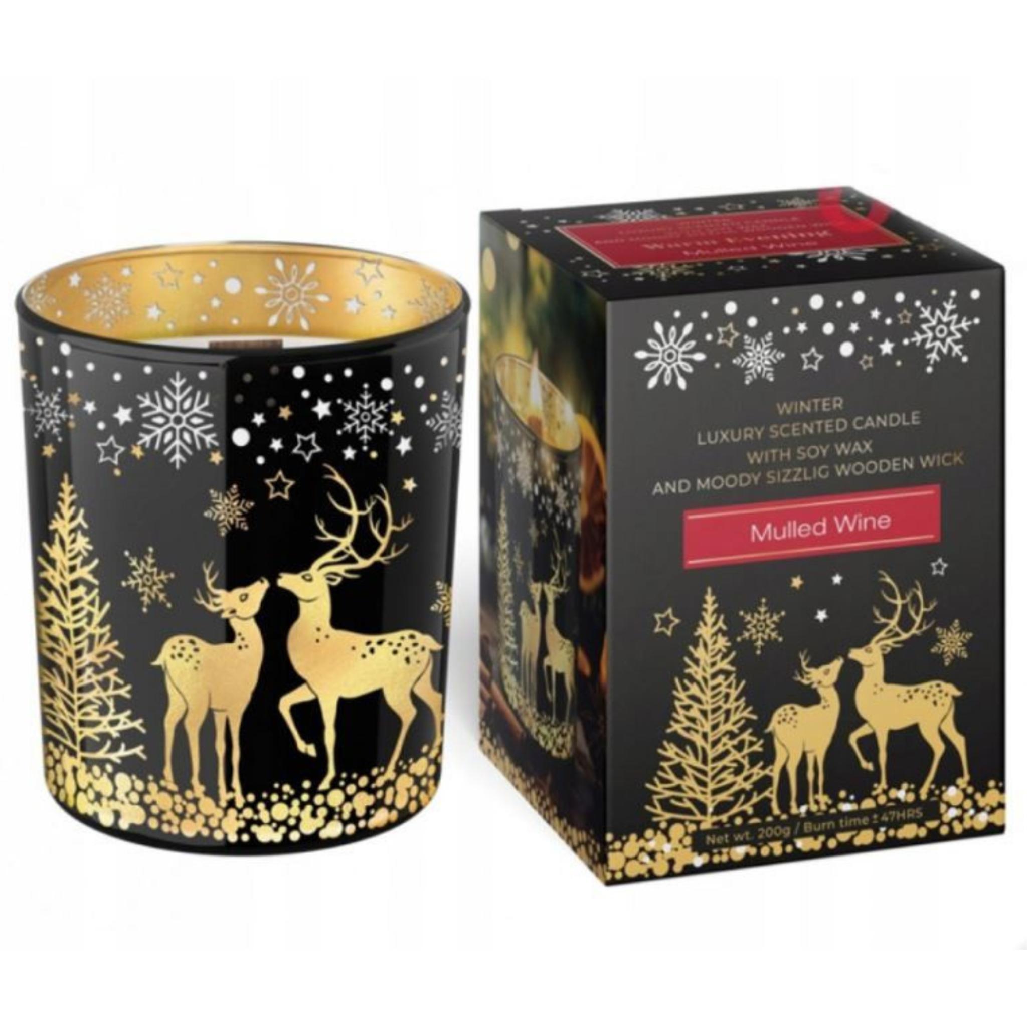 Illatgyertya-Prémium, szójaviaszból Warm Evening Muled Wine 200 g