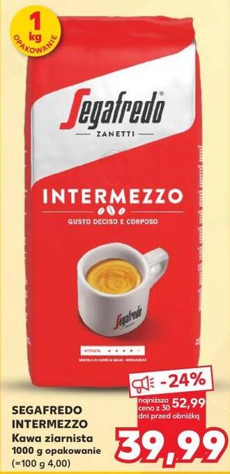 Kawa ziarnista Segafredo Intermezzo 1kg