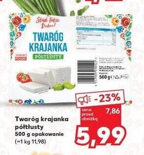 Twaróg krajanka półtłusty K-classic