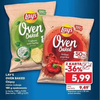 Chipsy grillowana papryka Lay's oven baked (prosto z pieca) Frito lay lay's