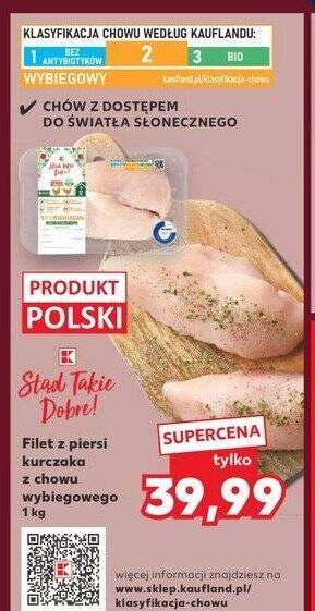 Filet z piersi kurczaka z chowu wybiegowego K-classic stąd takie dobre!